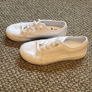 White Canvas Shoes